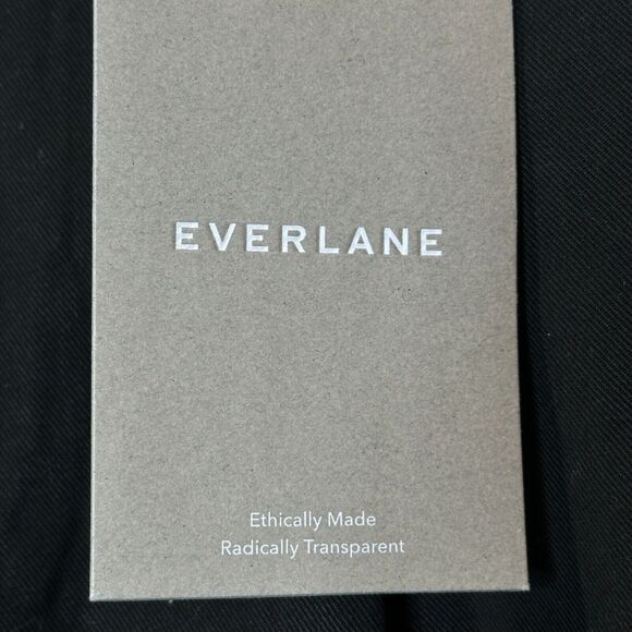 Everlane The Way High Drape Pant Wide Leg Hi-Rise Black Women 4S Inseam 29.5 NWT - Picture 13 of 14